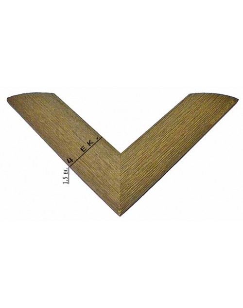Κορνίζα ξύλινη 4 εκ. γκρι 342-309